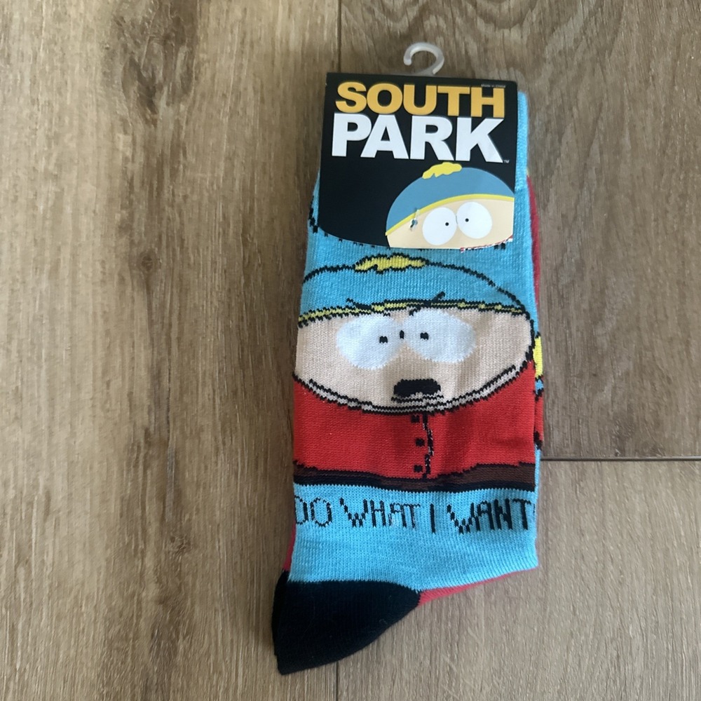 South Park Novelty 2 Pack Crew Socks Unisex OSFM Comedy Central Cartman & Crew - Picture 5 of 7
